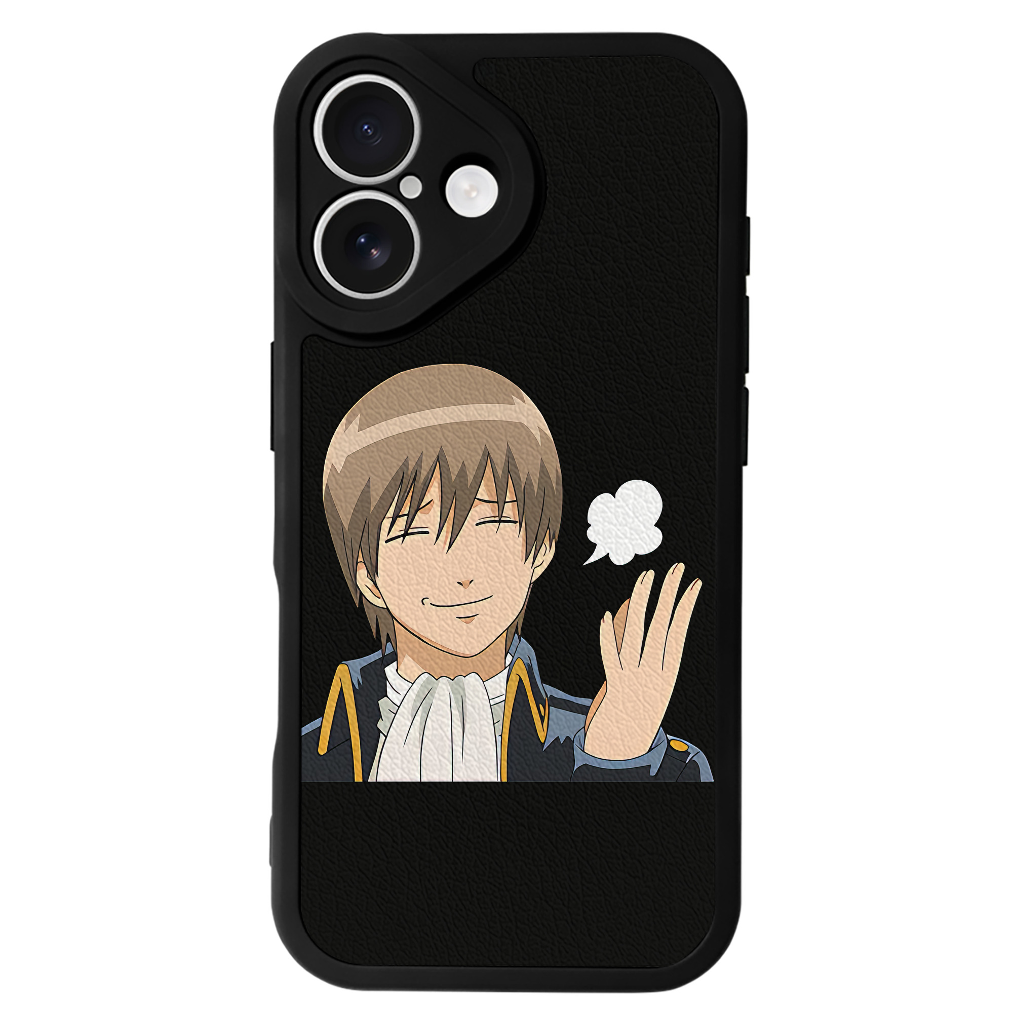 （画像用） ぎんたま 坂田銀時（さかたぎんとき） 神楽 志村新八（しむら しんぱち） GINTAMA Sakata Gintoki Kagura Shimura Shinpachi 【iPhone 16シリーズ対応】シリコンスマホケース（レザー調） 材質：シリコン